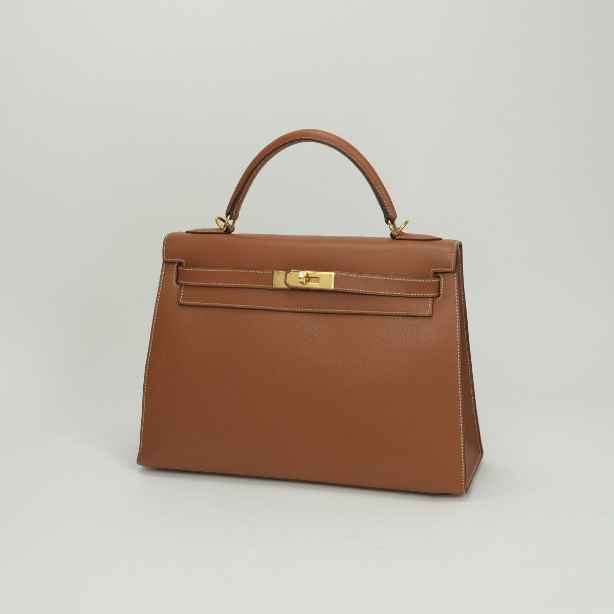 エルメス HERMES ケリー32 ケリー 32 バッグ トートバッグ ショルダーバッグ クシュベル ゴールド ブラウン 茶 ゴールド金具