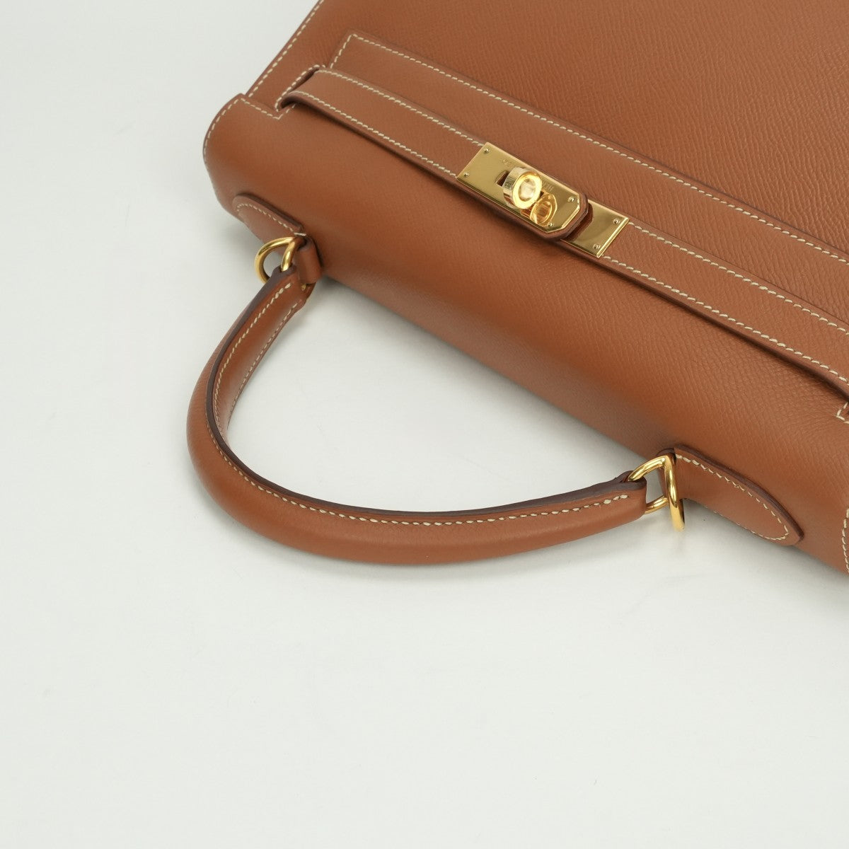 エルメス HERMES ケリー32 ケリー 32 バッグ トートバッグ ショルダーバッグ クシュベル ゴールド ブラウン 茶 ゴールド金具