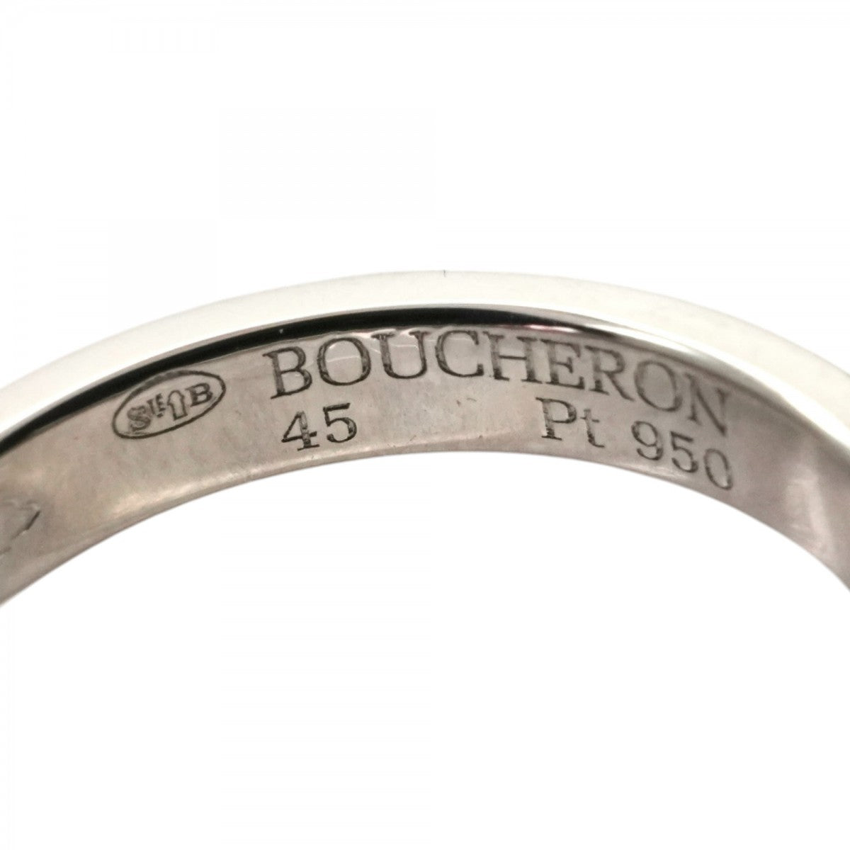 BOUCHERON Boucheron Cru de Paris 링 Quatre ring 쿠르드 파리 링 Medium 소 반지 PT950은 결혼 반지 결혼 반지 백금 반지