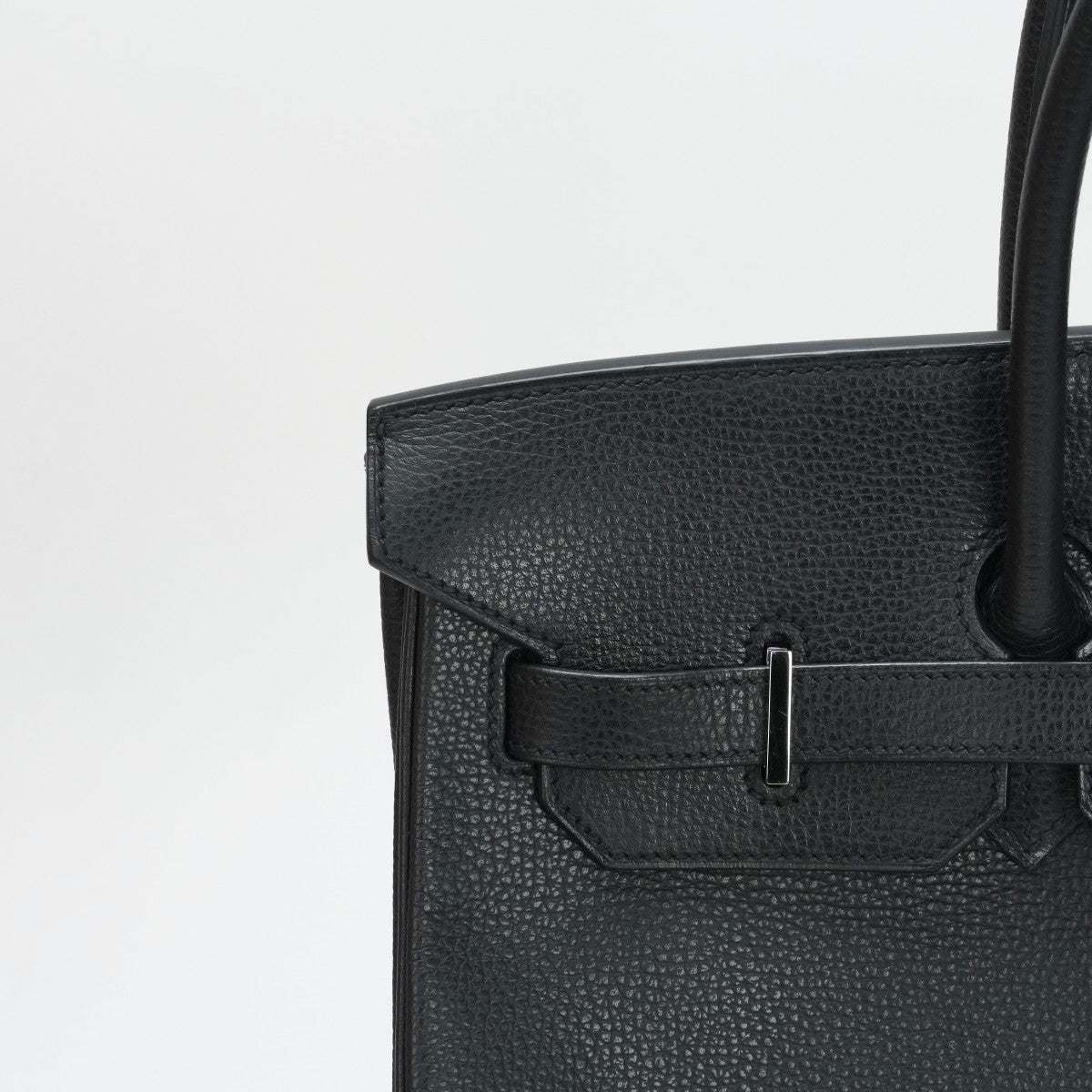HERMES 헤르메스 Birkin 35 Birkin 35 가방, 토트 백, Vacherierger 누아르, 검은 색, 은색 피팅