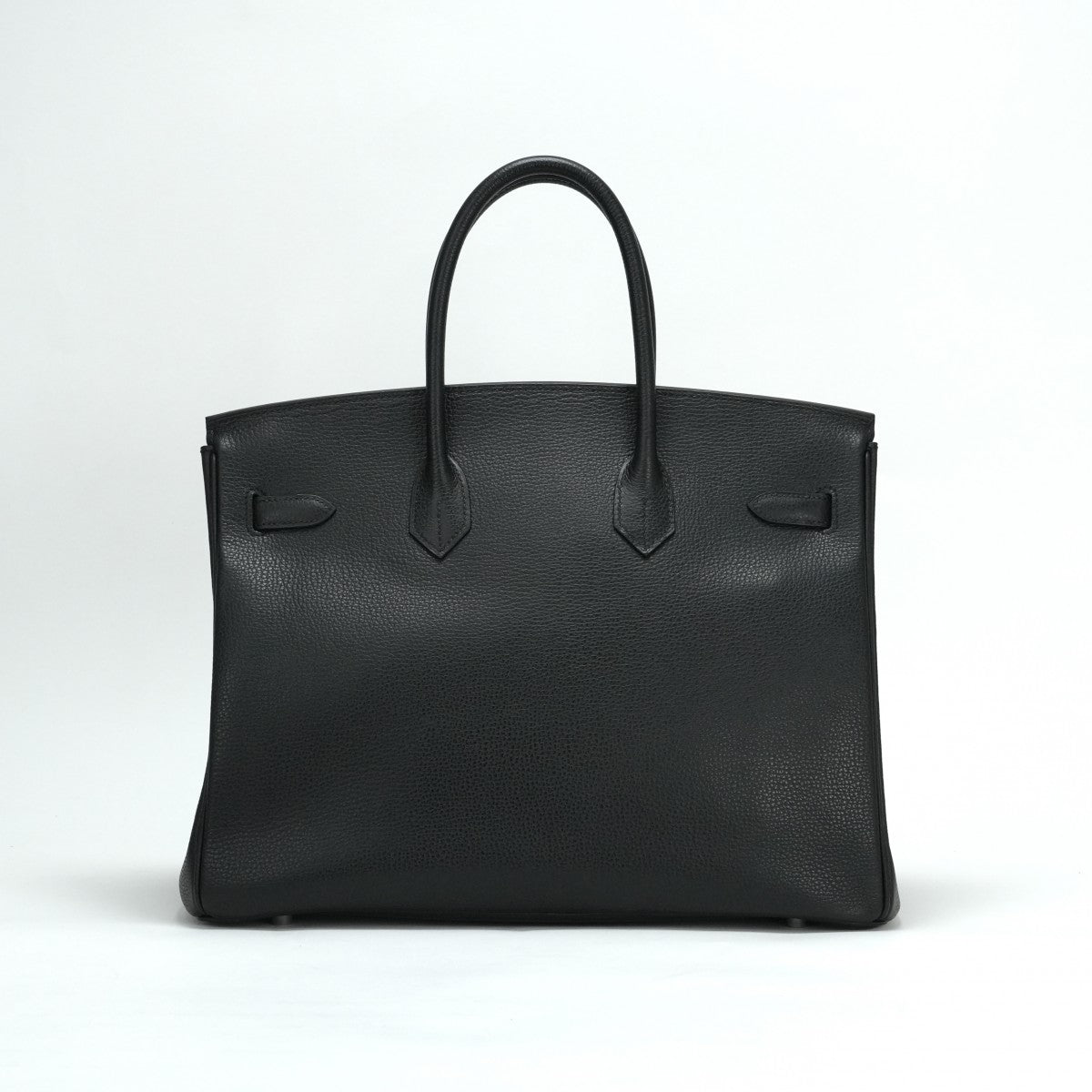HERMES 헤르메스 Birkin 35 Birkin 35 가방, 토트 백, Vacherierger 누아르, 검은 색, 은색 피팅