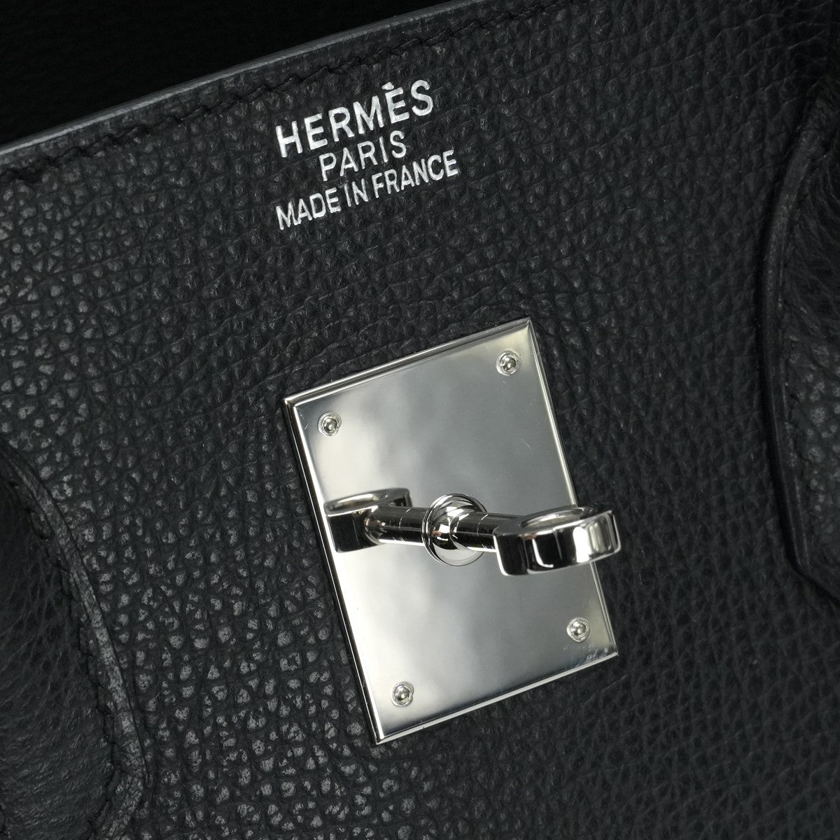 HERMES 헤르메스 Birkin 35 Birkin 35 가방, 토트 백, Vacherierger 누아르, 검은 색, 은색 피팅