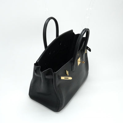 HERMES 헤르메스 Birkin 35 Birkin 35 가방, 토트 백, Ardennes, Noir, Black, Gold Fittings