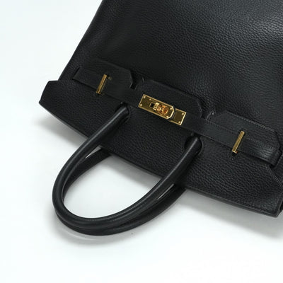 HERMES 헤르메스 Birkin 35 Birkin 35 가방, 토트 백, Ardennes, Noir, Black, Gold Fittings