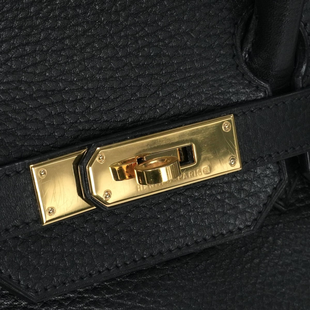 HERMES 爱马仕 Birkin 35 Birkin 35 包，手提袋，阿登，黑色，黑色，金色配件