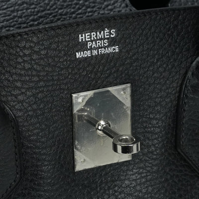 HERMES 헤르메스 Birkin 35 Birkin 35 가방, 토트 백, Ardennes 누아르, 검은 색, 실버 하드웨어