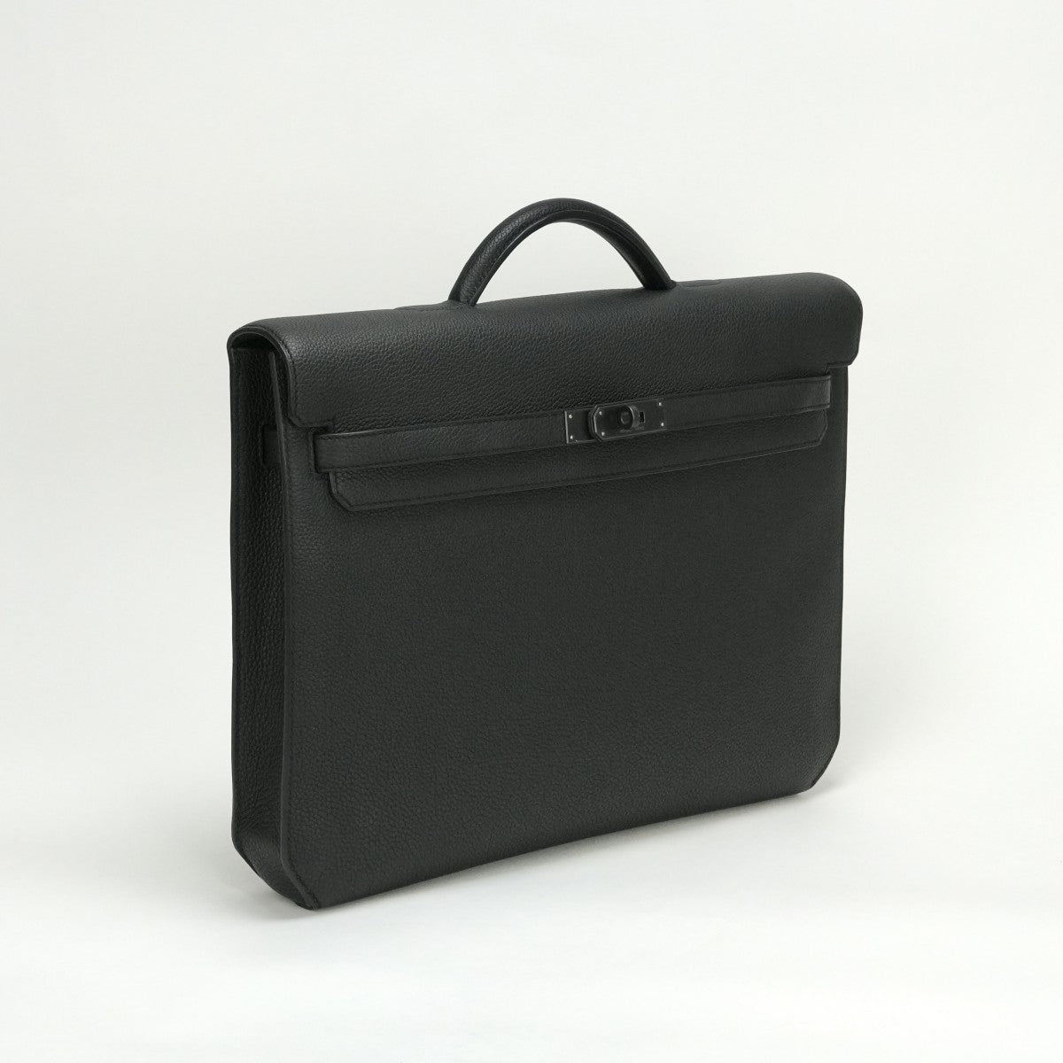 HERMES 헤르메스 Kelly depeche 36 monochrome Kelly depeche 36 monochrome 가방, 비즈니스 가방, 서류 가방, 토고, 소아 블랙, 느와르, 검은 색, 검은 색, 금속 피팅, 비즈니스 케이스