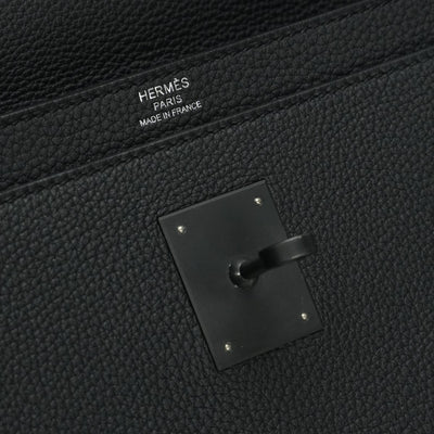 HERMES 헤르메스 Kelly depeche 36 monochrome Kelly depeche 36 monochrome 가방, 비즈니스 가방, 서류 가방, 토고, 소아 블랙, 느와르, 검은 색, 검은 색, 금속 피팅, 비즈니스 케이스