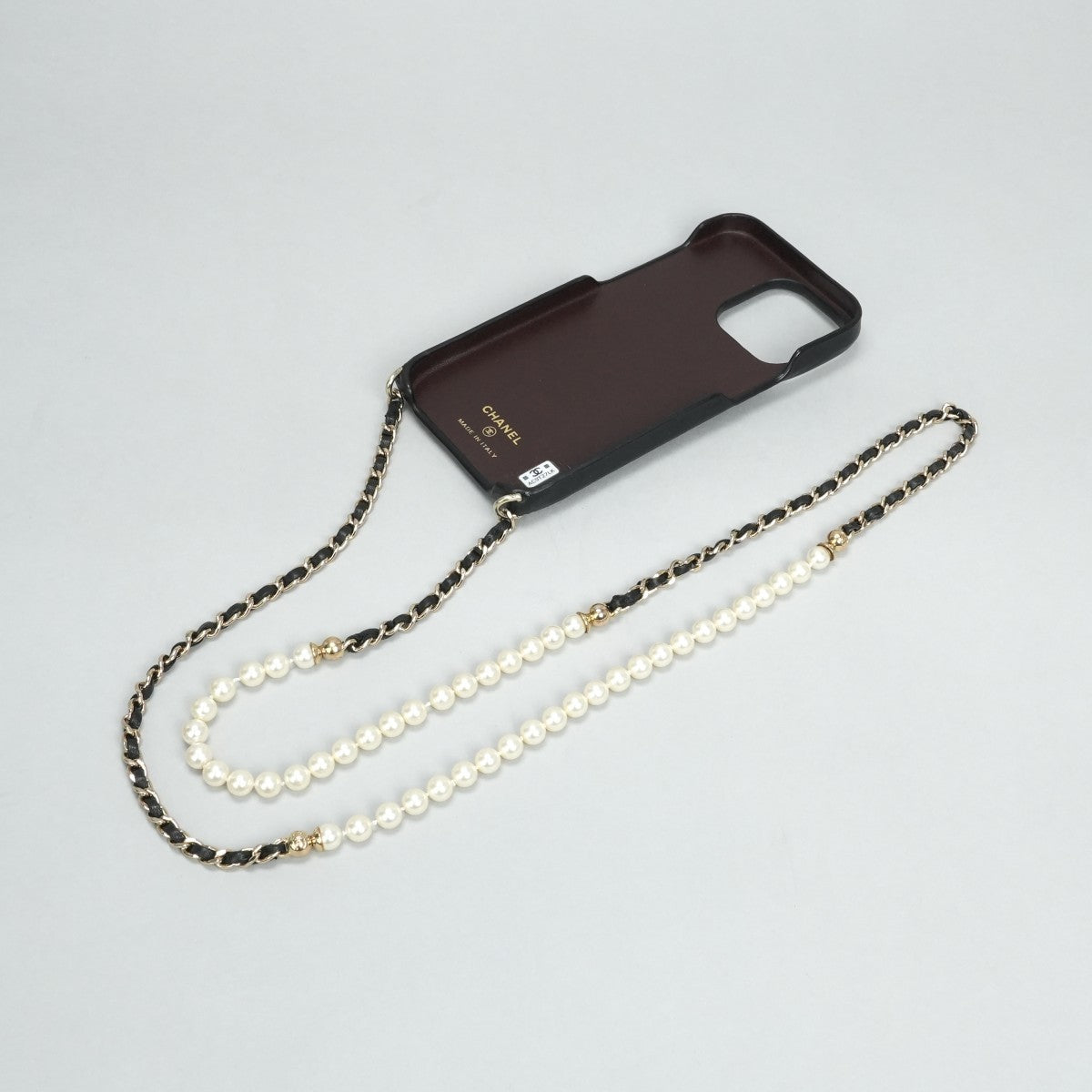 CHANEL CHANEL Matelasse iPhone14ProMAX iPhone 14 Pro Max Other Lambskin black gold fittings