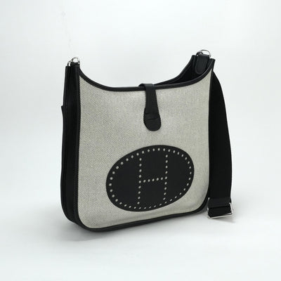 エルメス HERMES エヴリン3GM エブリン 3GM エヴリン3GM バッグ ショルダーバッグ トワルアッシュ トリヨンクレマンス ノワール エクリュ ブラック ベージュ 黒 シルバー金具