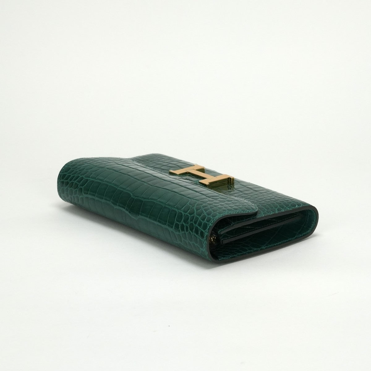 HERMES HERMES Constance long Constance long Wallet Long Wallet Long Wallet Alligator Cactus Green Green Gold Hardware Exotic