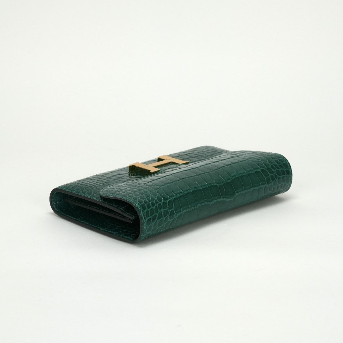 HERMES HERMES Constance long Constance long Wallet Long Wallet Long Wallet Alligator Cactus Green Green Gold Hardware Exotic