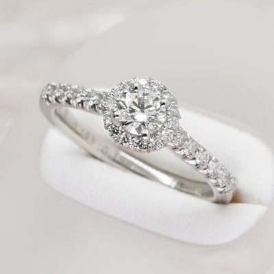 DIAMOND SHIRAISHI 钻石Shiraishi花束花束环PT950银订婚戒指钻石戒指订婚戒指铂金
