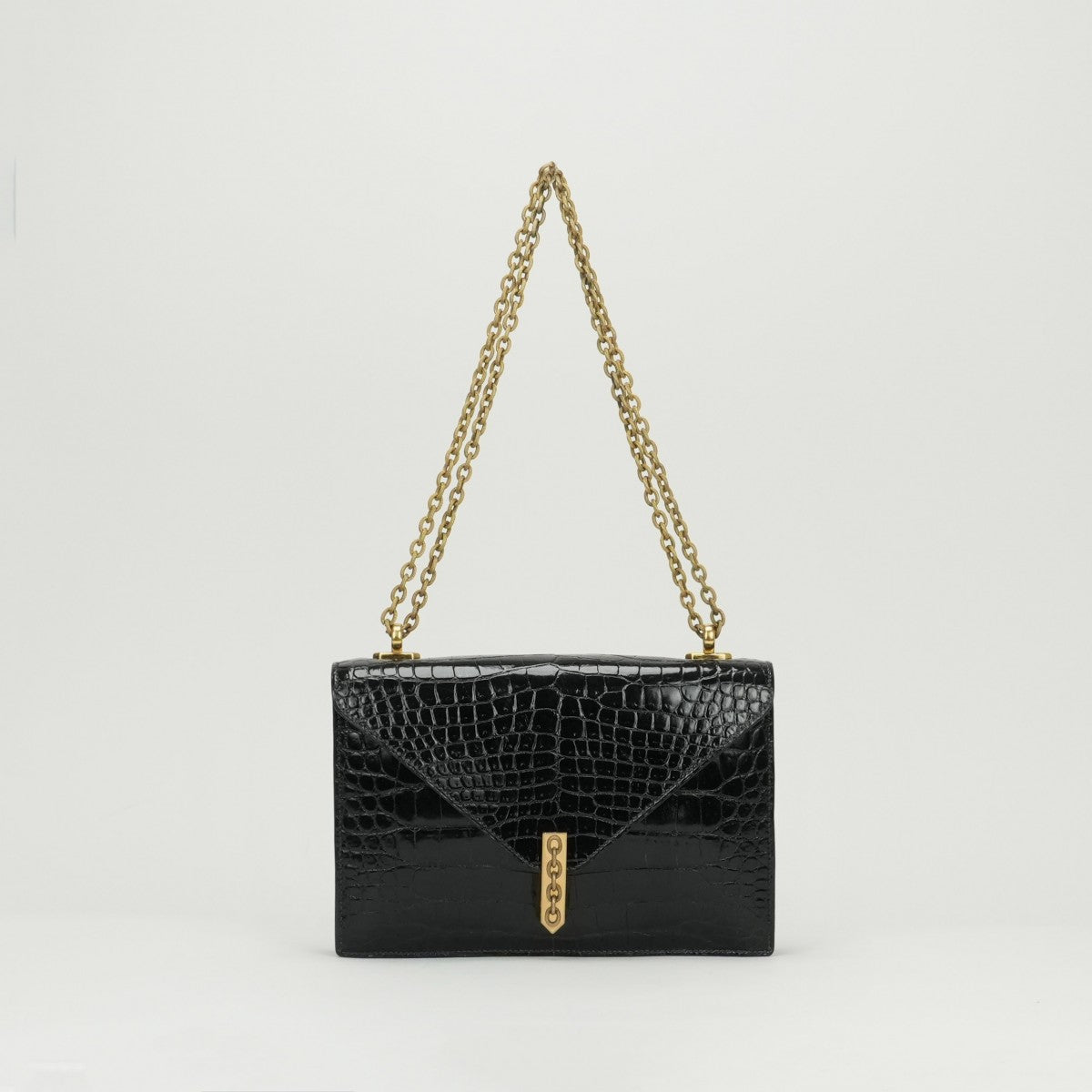 HERMES HERMES Alcazar bag shoulder bag crocodile noir noir black black gold hardware