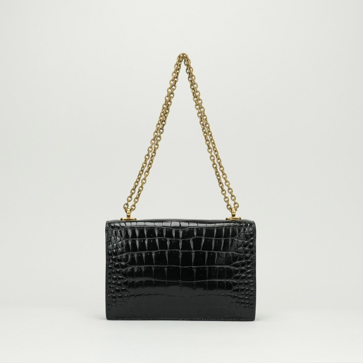 HERMES HERMES Alcazar bag shoulder bag crocodile noir noir black black gold hardware