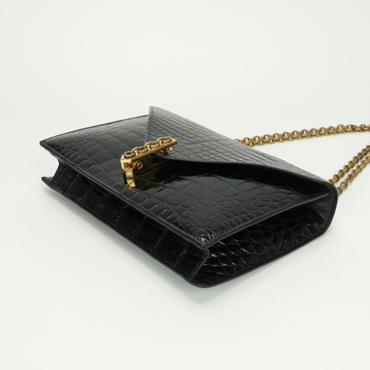 HERMES HERMES Alcazar bag shoulder bag crocodile noir noir black black gold hardware