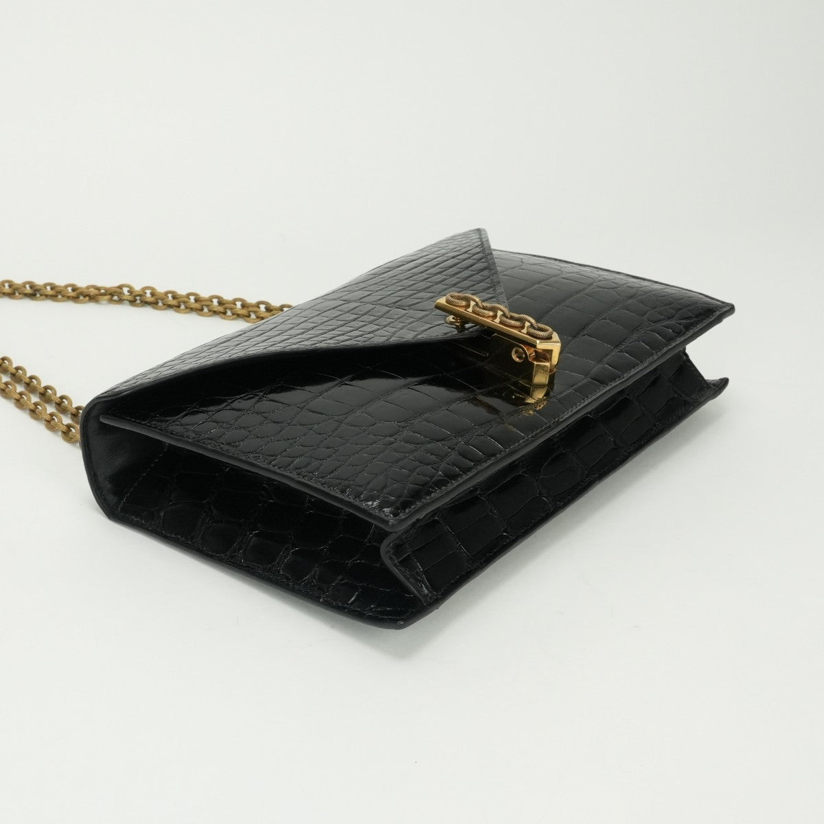 HERMES HERMES Alcazar bag shoulder bag crocodile noir noir black black gold hardware