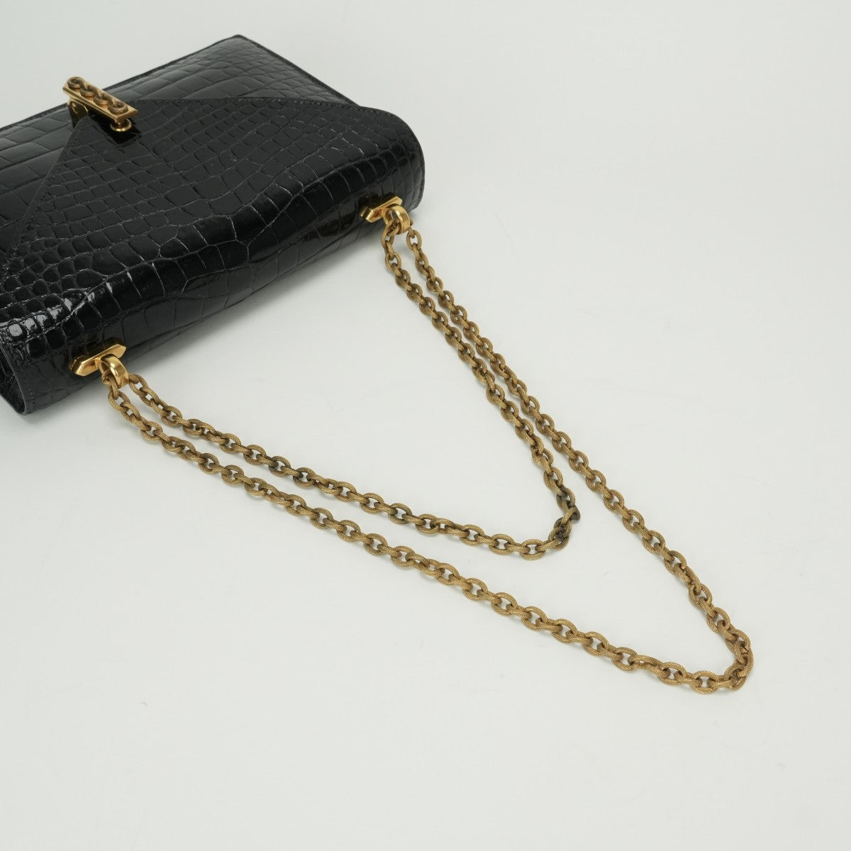 HERMES HERMES Alcazar bag shoulder bag crocodile noir noir black black gold hardware