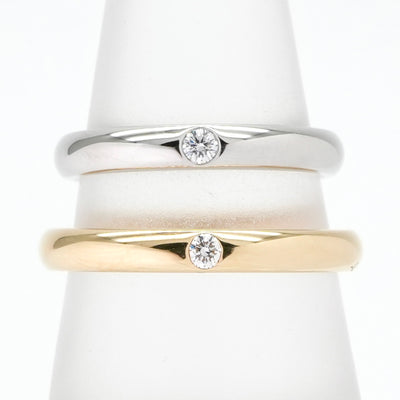 HARRY WINSTON HARRY WINSTON Round cut marriage ring Round cut marriage ring Classic diamond band ring Ring Pt950/750YG Silver Yellow gold Diamond ring Wedding ring Platinum Yellow gold