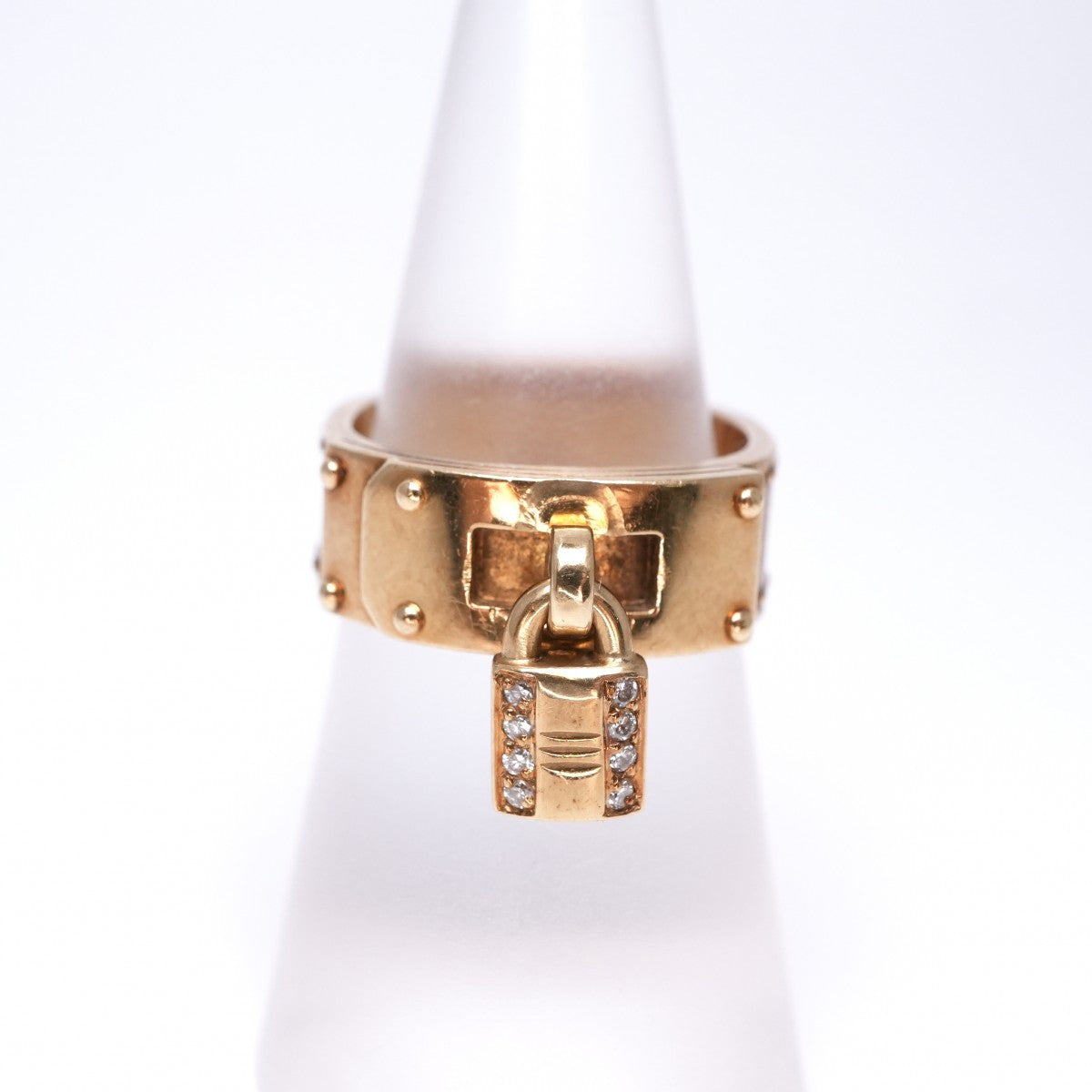 HERMES HERMES Kelly Kelly Ring 750 Gold Vintage Antique Rare Rare Hallmark Diamond Jewelry