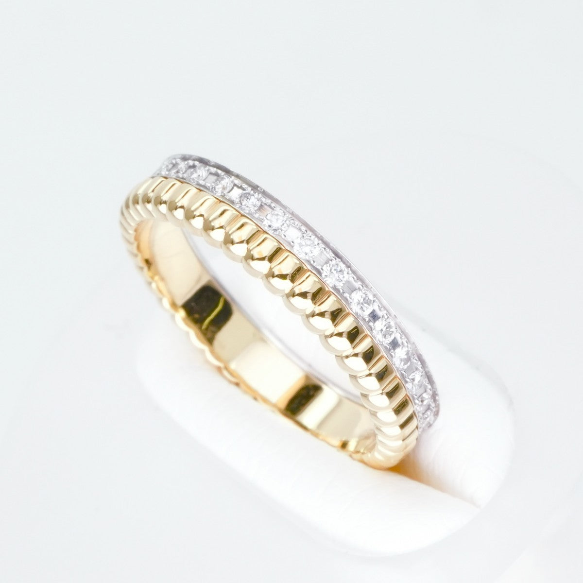 BOUCHERON BOUCHERON Catre Radiant Ring Half Full Pave Quatre ringRadiant ring quatre radiant edition ring 750YG/WG yellow gold white gold eternity ring wedding ring marriage ring K18YG WG