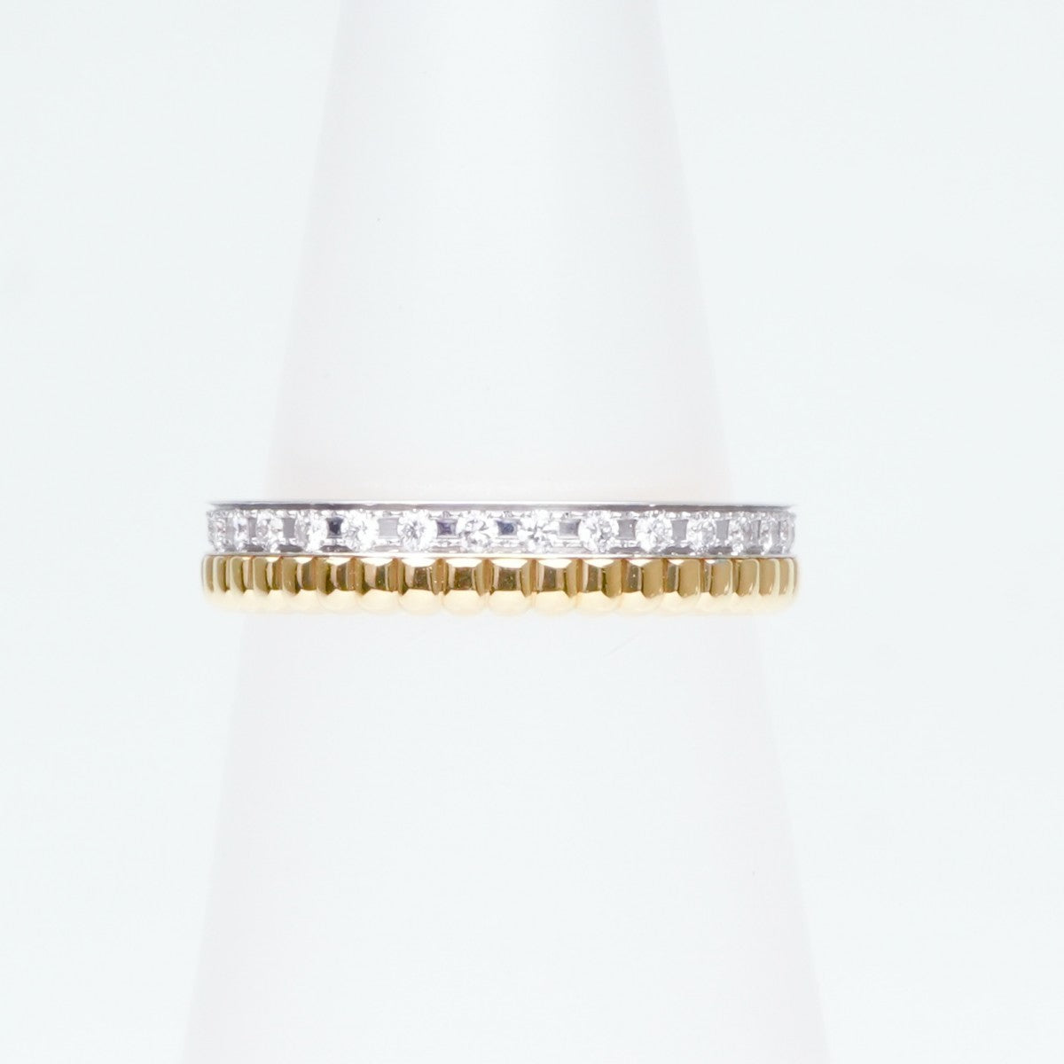 BOUCHERON BOUCHERON Catre Radiant Ring Half Full Pave Quatre ringRadiant ring quatre radiant edition ring 750YG/WG yellow gold white gold eternity ring wedding ring marriage ring K18YG WG