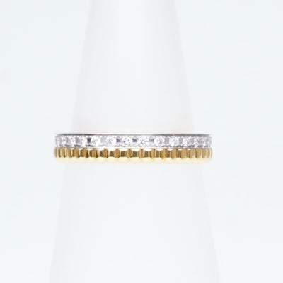 BOUCHERON BOUCHERON Catre Radiant Ring Half Full Pave Quatre ringRadiant ring quatre radiant edition ring 750YG/WG yellow gold white gold eternity ring wedding ring marriage ring K18YG WG