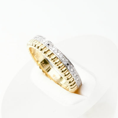 BOUCHERON Boucheron Catre Radiant ring 반쯤 포장 Quatre ring빛나는 반지 퀘이트 레디언트 에디션 링 750yg/wg 옐로우 골드 화이트 골드 영원 반지 결혼 반지 결혼 반지 k18yg wg
