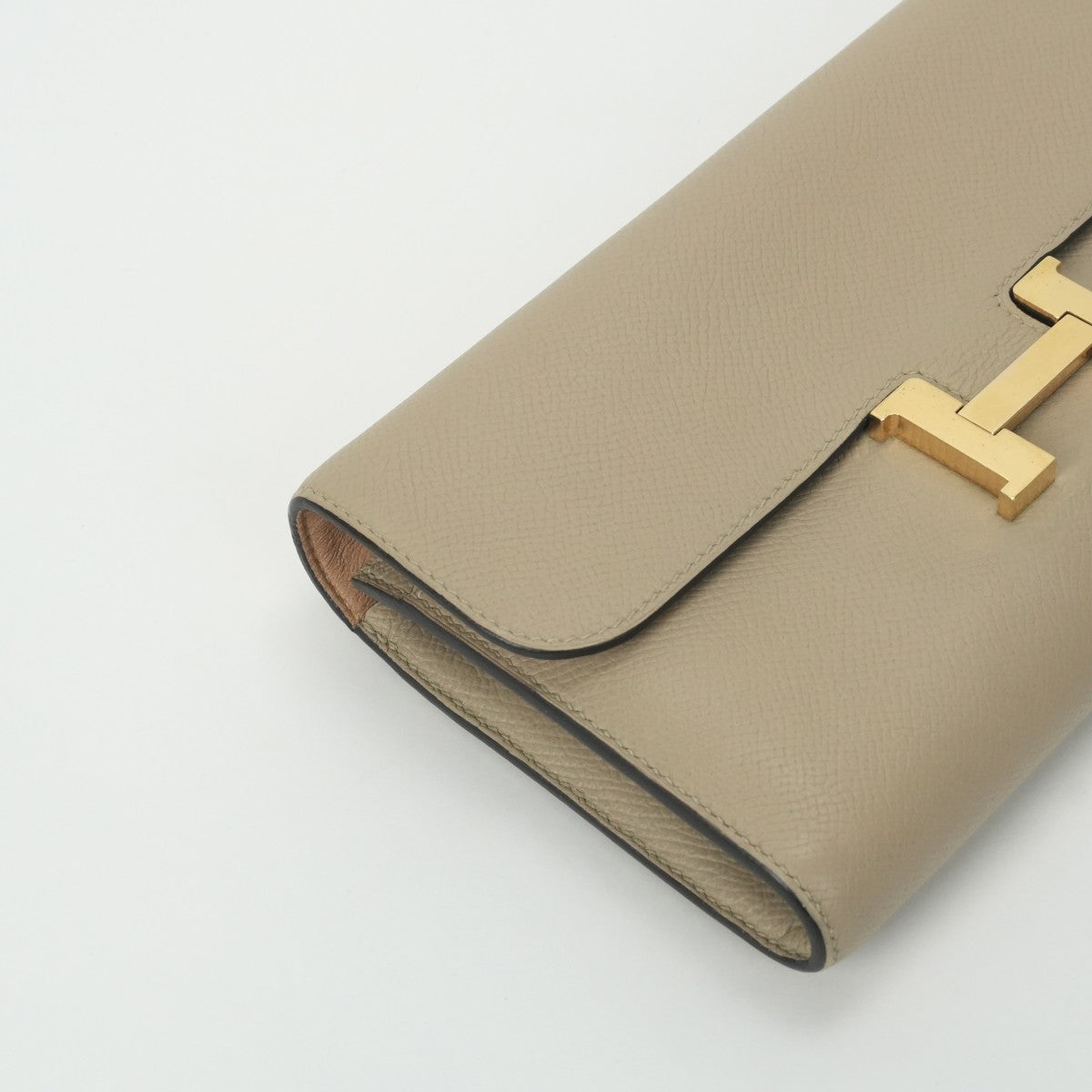HERMES HERMES Constance long verso Constance long Wallet Long Wallet Epson Trench Beige Goal Fittings Vaugh Epson Bicolor