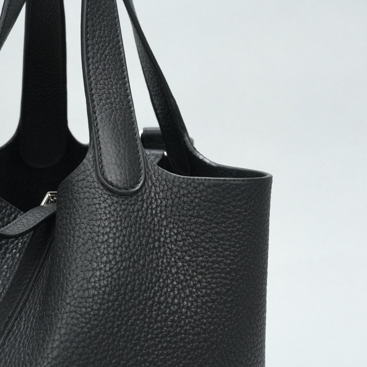 エルメス HERMES ピコタンPM ピコタン PM ピコタン18 バッグ トートバッグ トリヨンクレマンス ノワール ブラック 黒 シルバー金具 ハンドバッグ