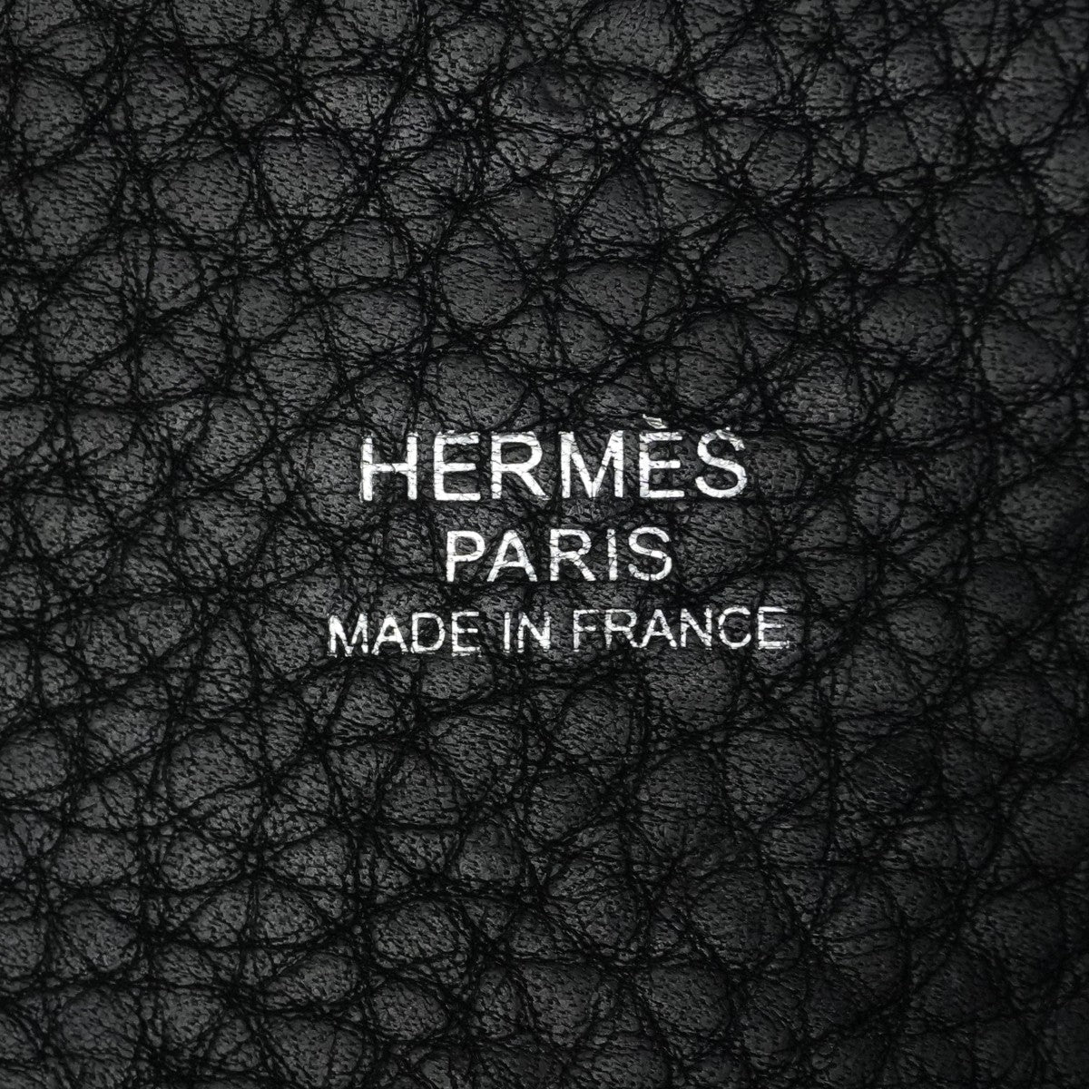 HERMES HERMES Picotin PM Picotin PM Picotin 18 Tote bag Toryon Clemence Noir Black Silver Metal Fittings Handbag