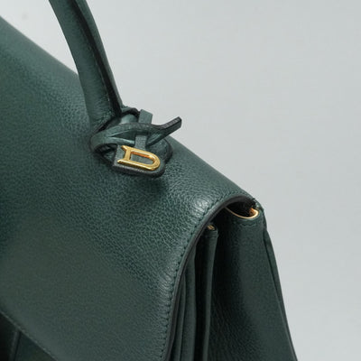 デルヴォー DELVAUX ブリヨンMM ブリヨン MM バッグ トートバッグ レザー グリーン 緑 ゴールド金具 ハンドバッグ ショルダーバッグ 2wayバッグ