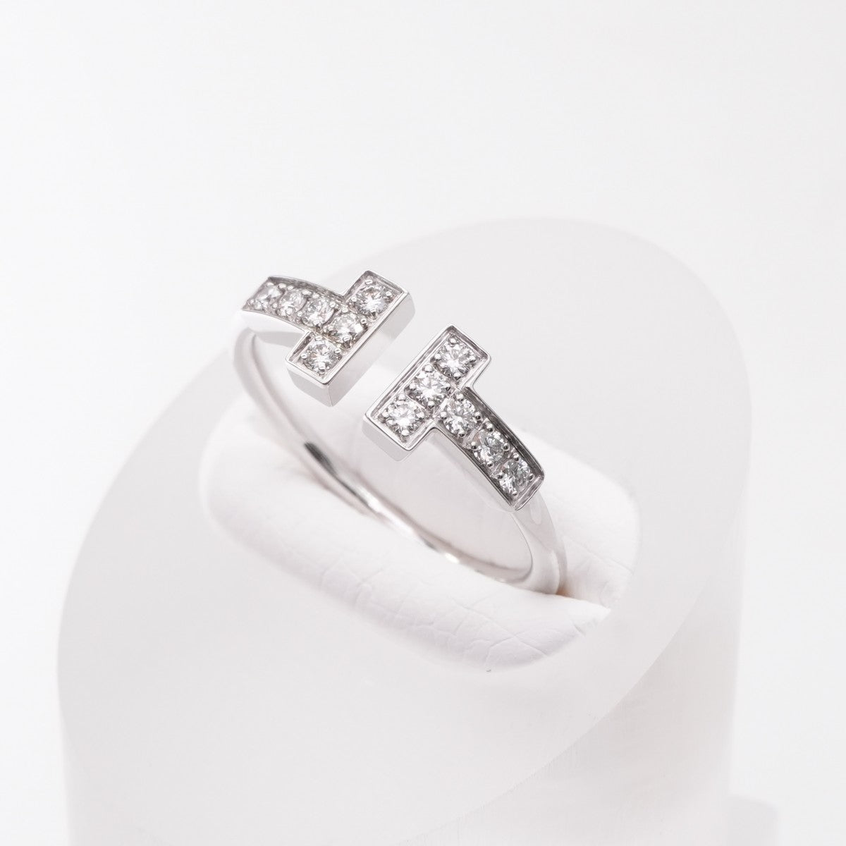 Tiffany & Co. Tiffany＆Co。 Tiffany & Co. T环750WG银钻石白金