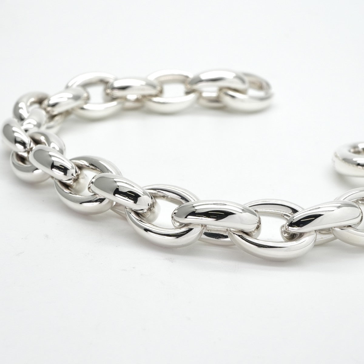 HERMES HERMES Acrobat Acrobat MM Bracelet Bangle Cuff 925 Silver Silver MM 22-panel Rare