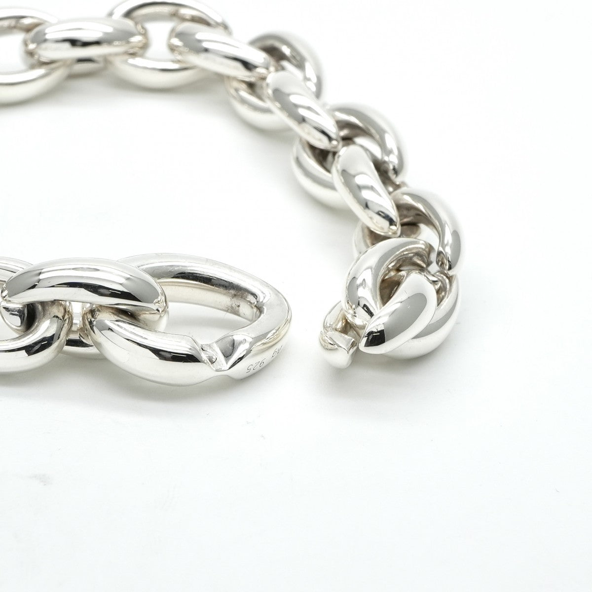 HERMES HERMES Acrobat Acrobat MM Bracelet Bangle Cuff 925 Silver Silver MM 22-panel Rare
