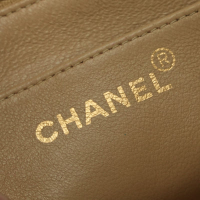 シャネル CHANEL ダイアナ マトラッセ バッグ ショルダーバッグ ラムスキン ベージュ ゴールド金具 チェーンショルダーバッグ ココマーク ターンロック シングルフラップ Sフラップ シングルチェーン Sチェーン