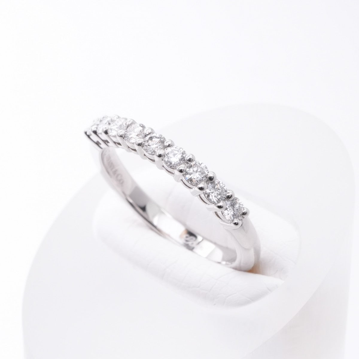 Tiffany & Co. Tiffany & Co. Bandling Bandling Tiffany & Co. Forever Ring PT950은 결혼 반지 결혼 반지 백금 다이아몬드