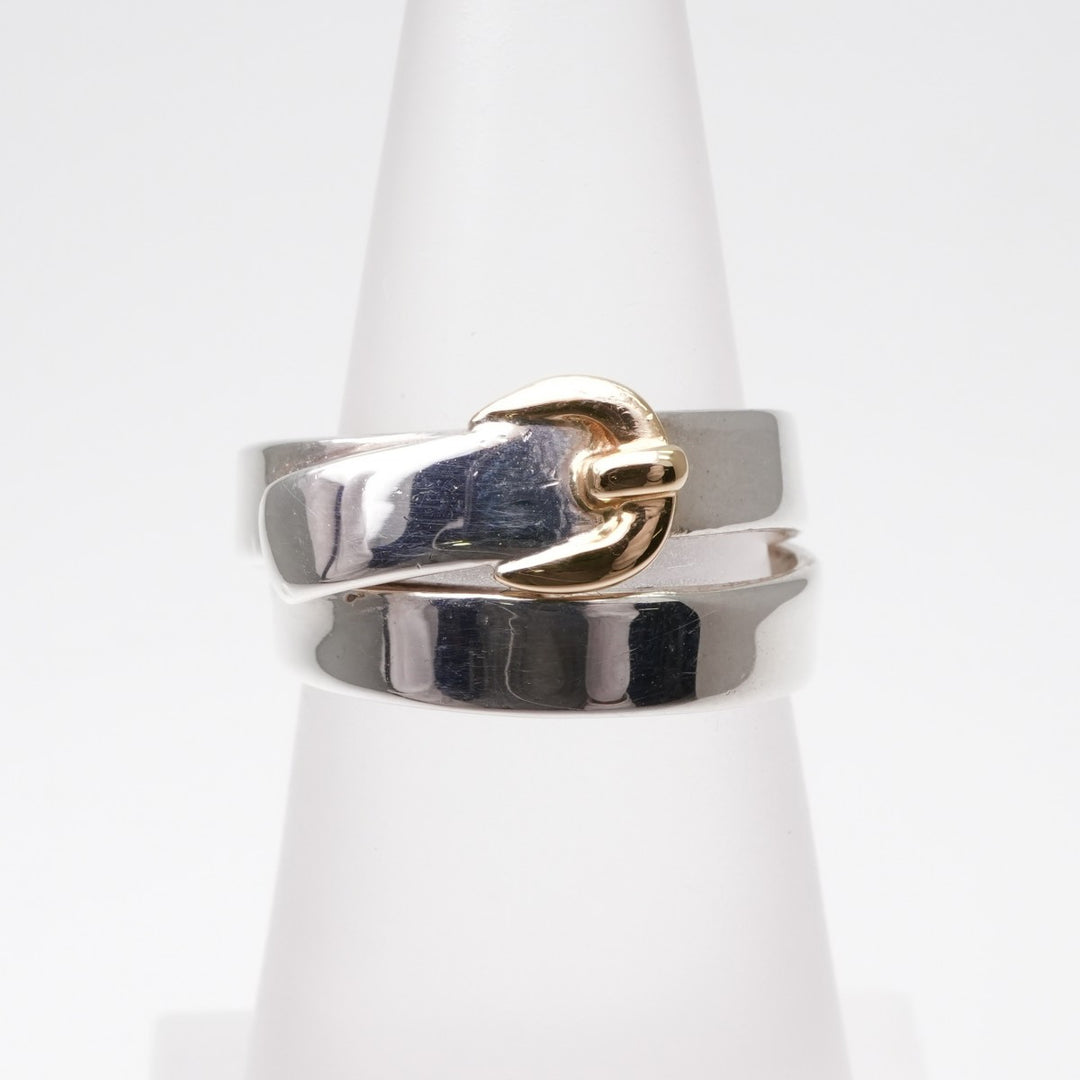 エルメス HERMES ダブルトゥール ダブルトゥール リング 指輪 Au750