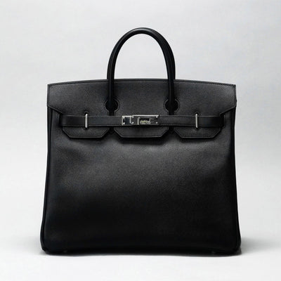 HERMES 爱马仕 Haut a courroies 32 Haut a courroies 32 袋子手提袋爱普生黑色银色硬件沃恩·爱普生
