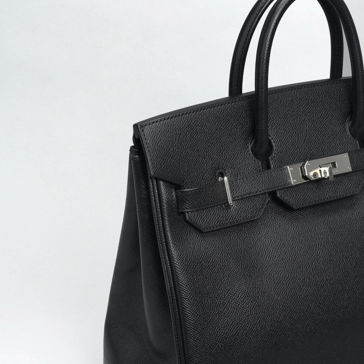 HERMES 爱马仕 Haut a courroies 32 Haut a courroies 32 袋子手提袋爱普生黑色银色硬件沃恩·爱普生