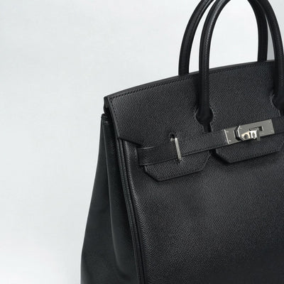 HERMES 爱马仕 Haut a courroies 32 Haut a courroies 32 袋子手提袋爱普生黑色银色硬件沃恩·爱普生