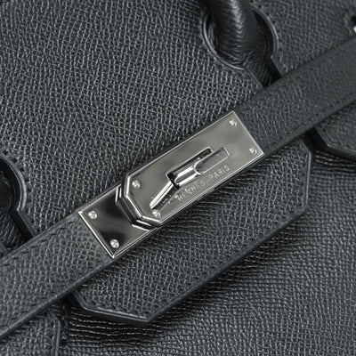 HERMES 爱马仕 Haut a courroies 32 Haut a courroies 32 袋子手提袋爱普生黑色银色硬件沃恩·爱普生
