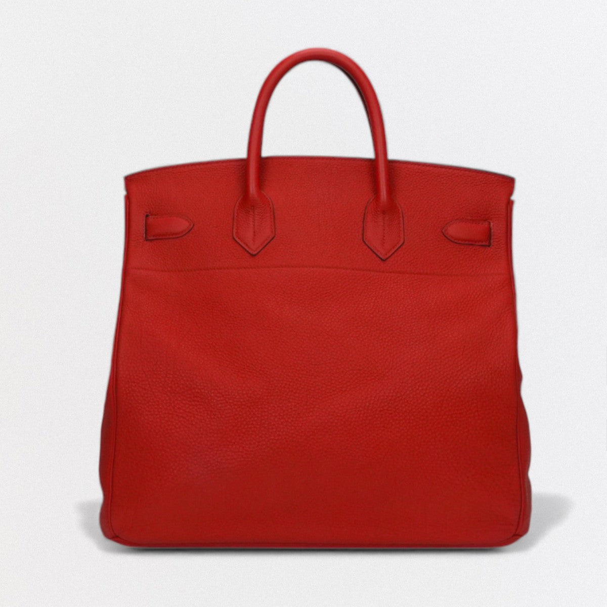 HERMES 爱马仕 Haut a courroies 40 Haut a courroies 40 Bag 托特包 Taurillon Clemence Vermillion 红 红金五金 手提包