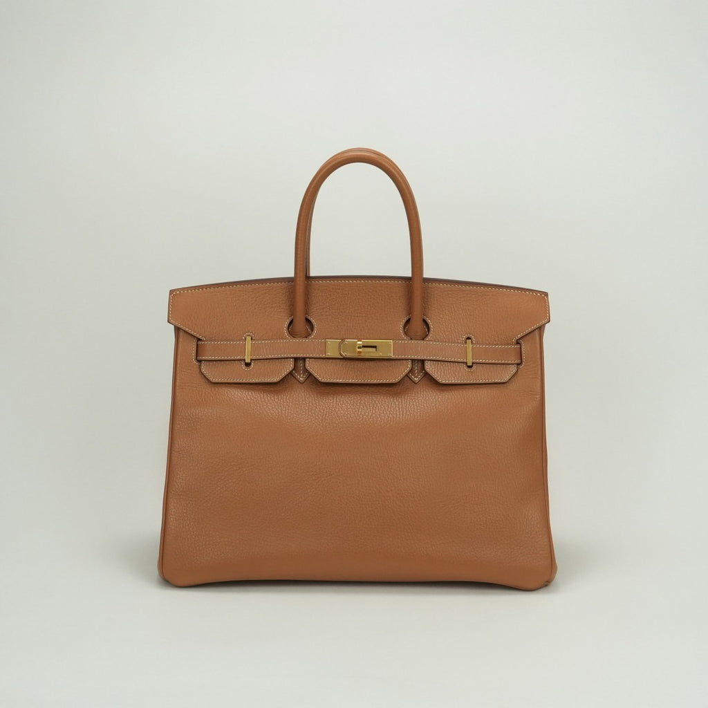 エルメス HERMES バーキン35 バーキン 35 バッグ トートバッグ アルデンヌ ブラウン Brown 茶 ゴールド金具 エルメス HERMES バーキン35 バーキン 35 バッグ トートバッグ