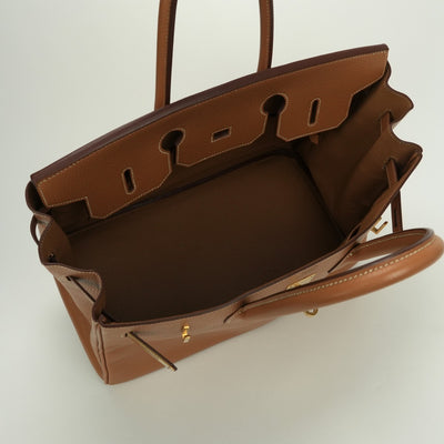 エルメス HERMES バーキン35 バーキン 35 バッグ トートバッグ アルデンヌ ゴールド Gold ブラウン brown 茶 ゴールド金具