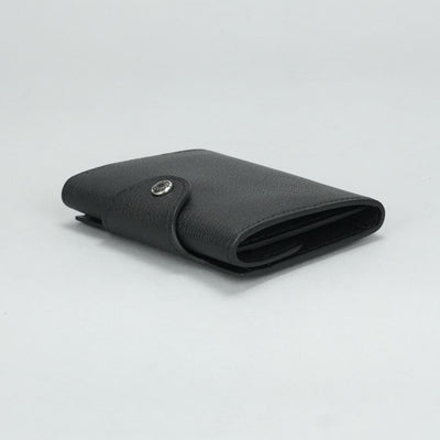 HERMES HERMES Iliad Wallet, Bifold Wallet, Mini Wallet, Mini Wallet, Gallop Do Chevre mysore Noir black silver hardware