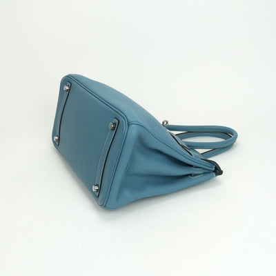 HERMES HERMES Birkin 30 Birkin 30 Tote bag Tote bag Toryon Clemence Bluejean Blue Blue Light Blue Ruthenium hardware