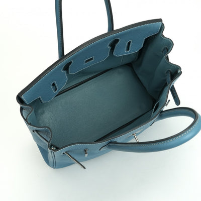HERMES HERMES Birkin 30 Birkin 30 Tote bag Tote bag Toryon Clemence Bluejean Blue Blue Light Blue Ruthenium hardware