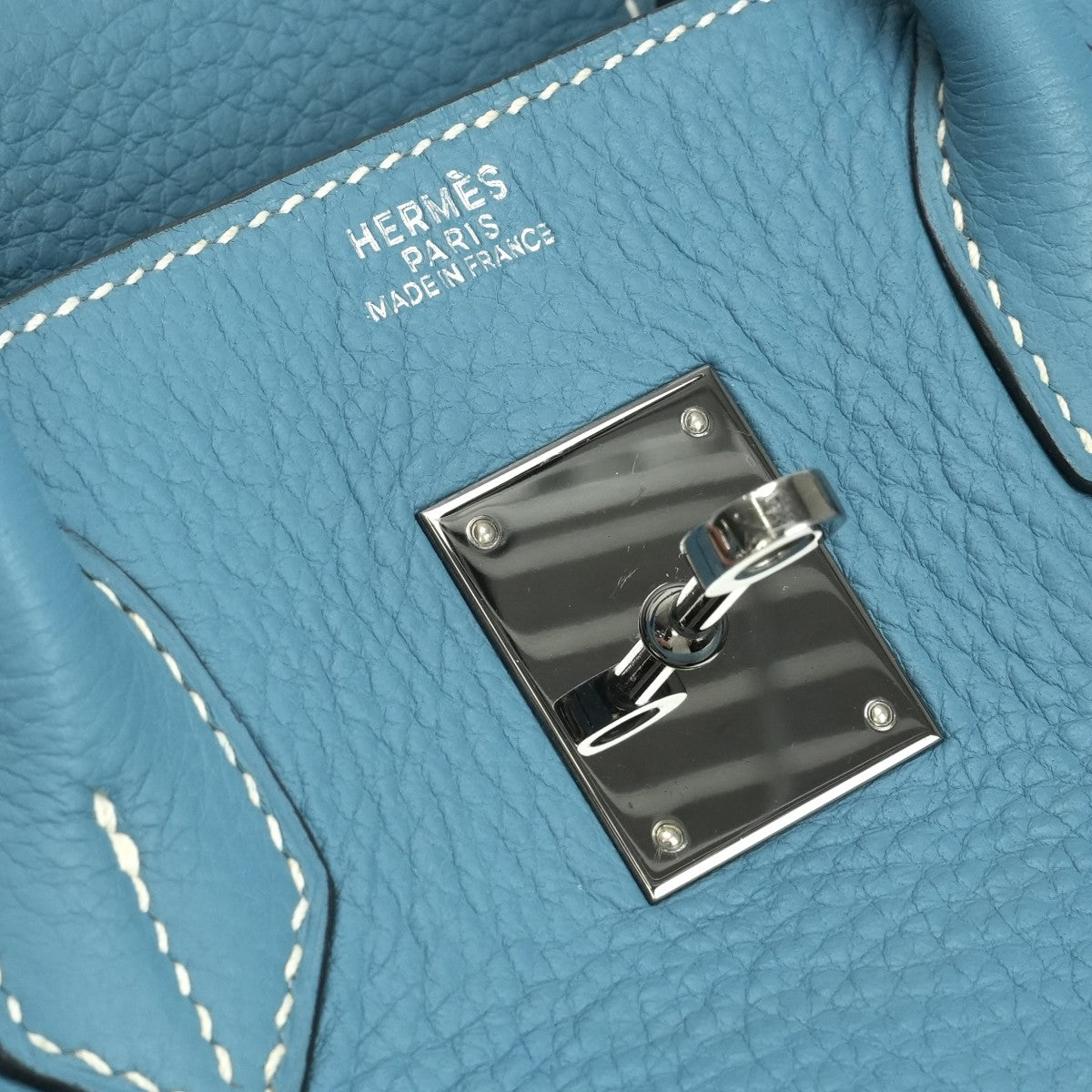 HERMES HERMES Birkin 30 Birkin 30 Tote bag Tote bag Toryon Clemence Bluejean Blue Blue Light Blue Ruthenium hardware
