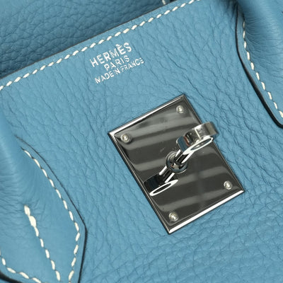 HERMES HERMES Birkin 30 Birkin 30 Tote bag Tote bag Toryon Clemence Bluejean Blue Blue Light Blue Ruthenium hardware